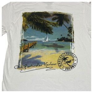 Margaritaville Cozumel One Particular Harbor White T Shirt Small Resort Souvenir